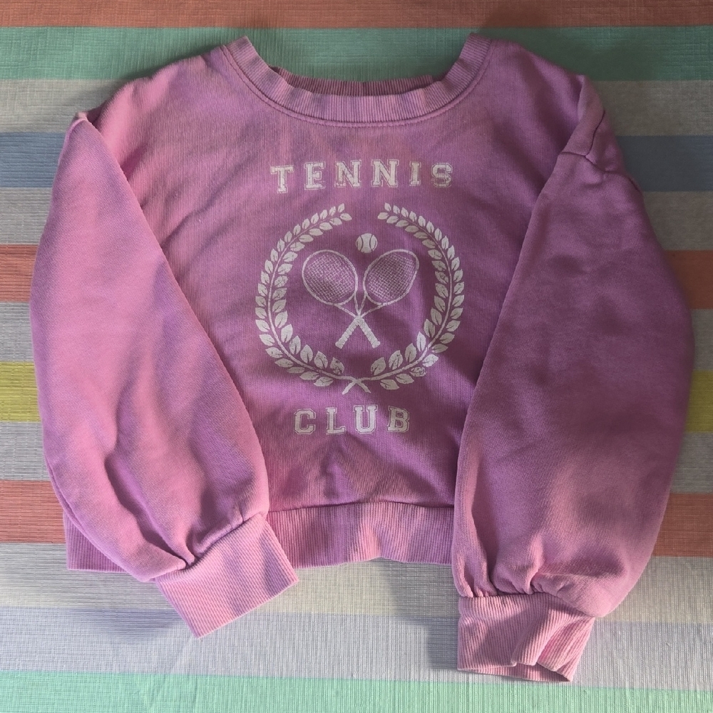 Art Class Lavender Tennis Club Sweater